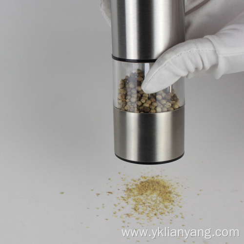 electric stainless steel spice salt pepper mill grinder